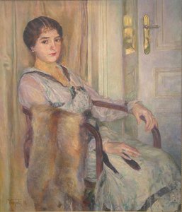 肘掛け椅子の女性 作： Ivan Vavpotic